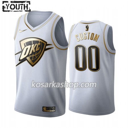 Dres Oklahoma City Thunder Prilagođeni Nike 2019-20 Bijela Golden Edition Swingman - Dječji
